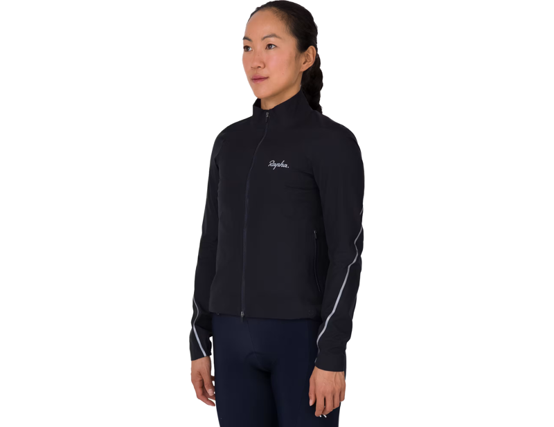 Rapha Women's Gore-Tex Rain Jacket in Black/Silver-2