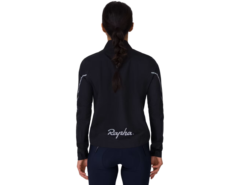 Rapha Women's Gore-Tex Rain Jacket in Black/Silver-3
