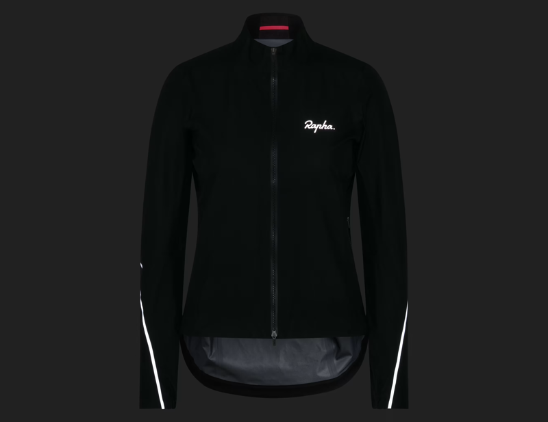 Rapha Women's Gore-Tex Rain Jacket in Black/Silver-4