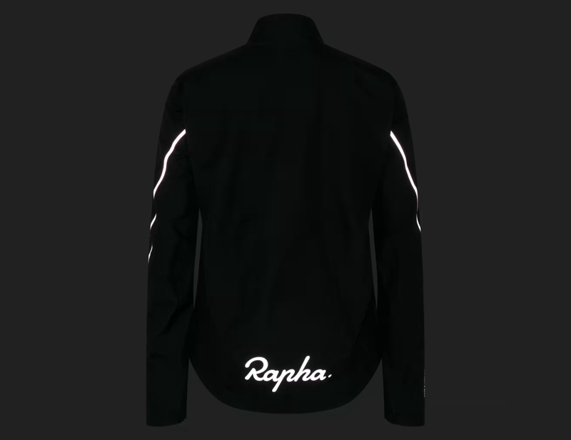 Rapha Women's Gore-Tex Rain Jacket in Black/Silver-5