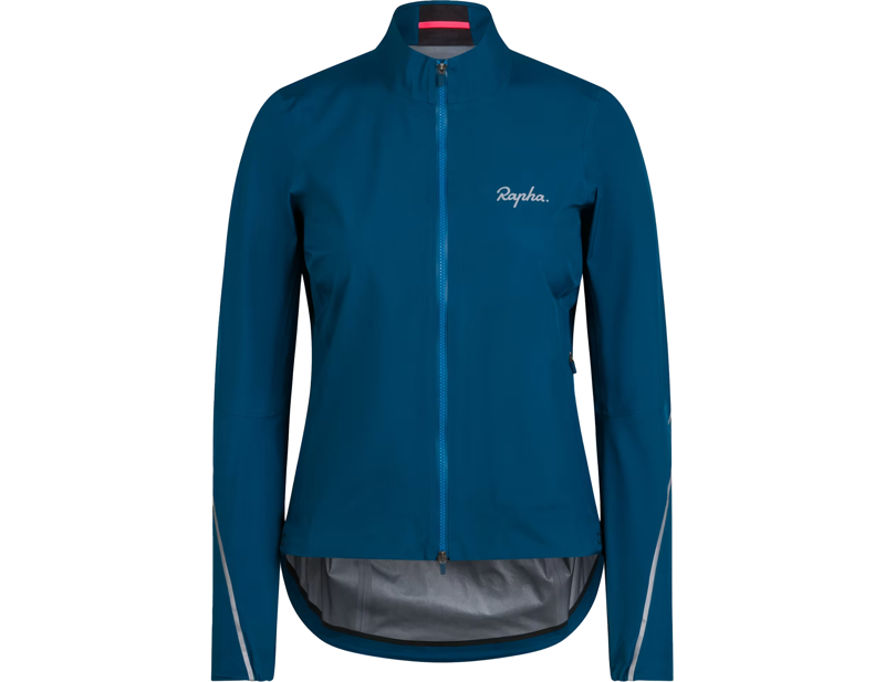 Rapha Women's Gore-Tex Rain Jacket in Jewelled Blue/Silver Reflective