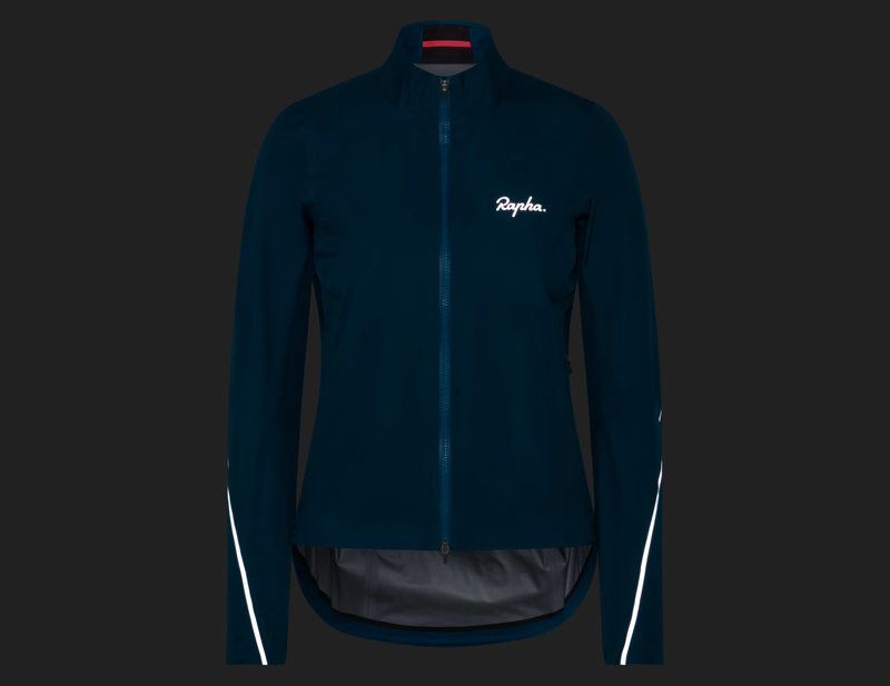 Rapha Women's Gore-Tex Rain Jacket in Jewelled Blue/Silver Reflective-3