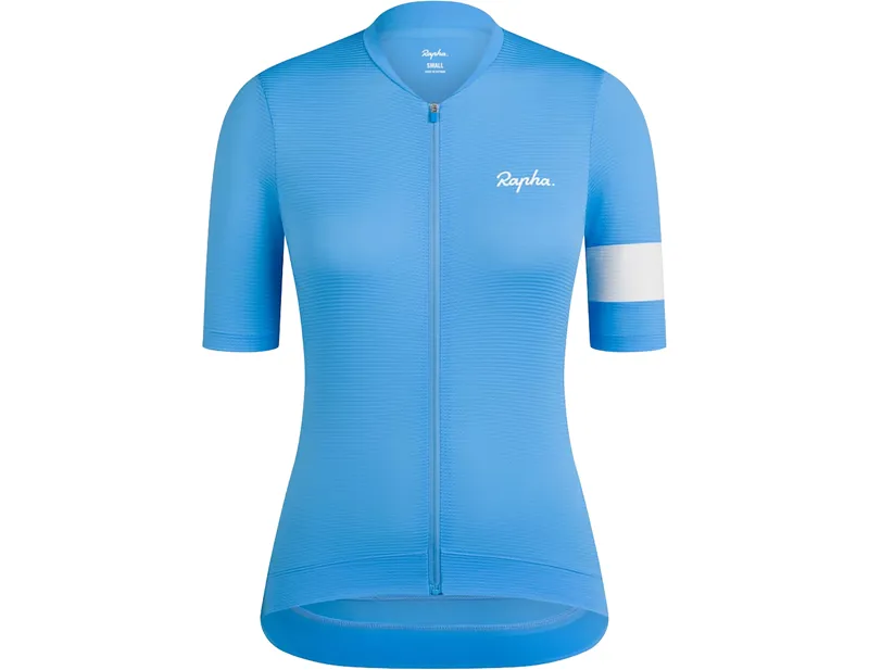 Rapha Women's Core Lightweight Short Sleeve Jersey in Cornflower/White