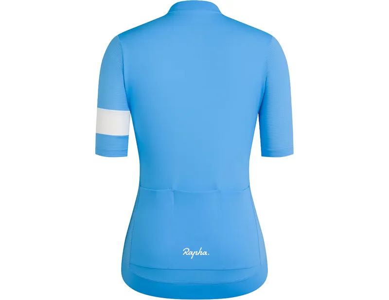 Rapha Women's Core Lightweight Short Sleeve Jersey in Cornflower/White-1