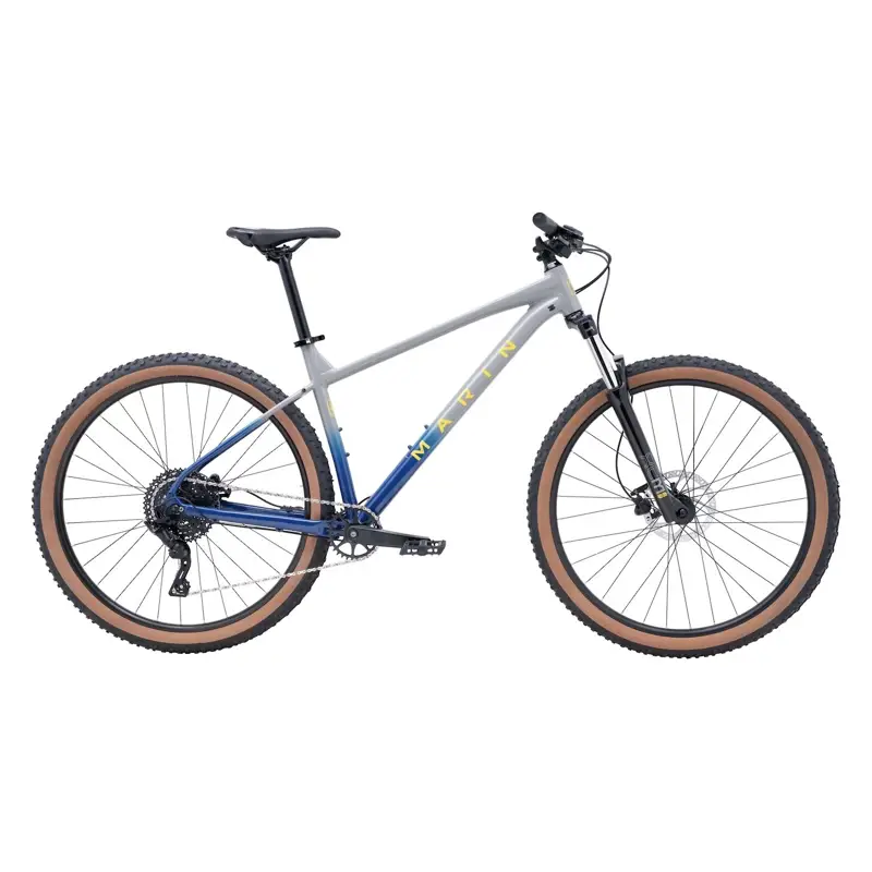 Balfes Bikes Marin Bobcat Trail 3 27.5 Inch Wheel Hardtail Mountain Bike 2026 in Silver/Blue | Free postage over £30, £10 off first order, price match & 0% finance.