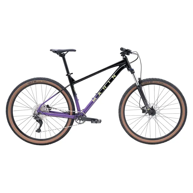 Balfes Bikes Marin Bobcat Trail 4 27.5 Inch Wheel Hardtail Mountain Bike 2026 in Black/Purple | Free postage over £30, £10 off first order, price match & 0% finance.