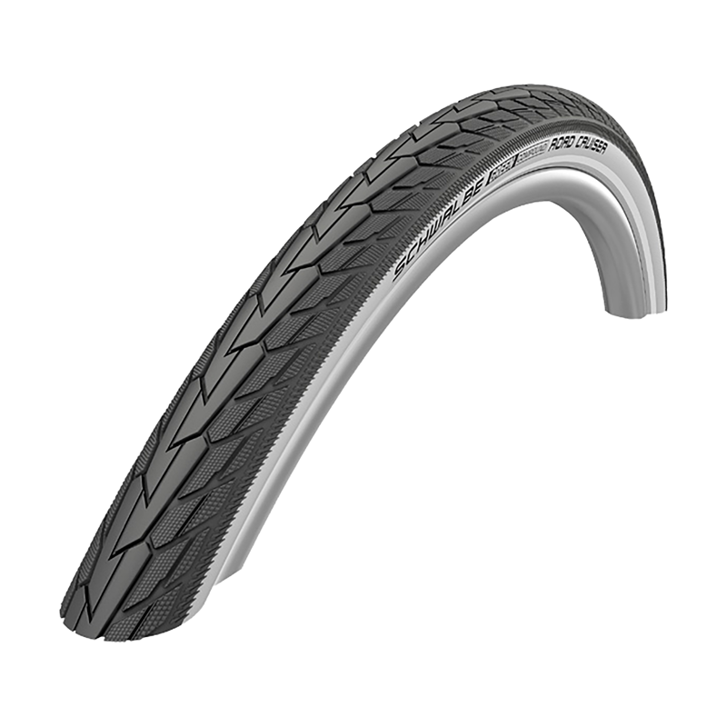 Balfes Bikes Schwalbe 27 X 1 1/4 Road Cruiser Wired Tyre in Black/Silver | Free postage over £30, £10 off first order, price match & 0% finance.