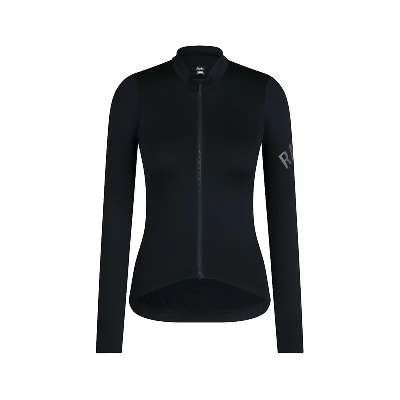Balfes Bikes Rapha Women's Pro Team Long Sleeve Midweight Jersey in Black/Grey | Free postage over £30, £10 off first order, price match & 0% finance.