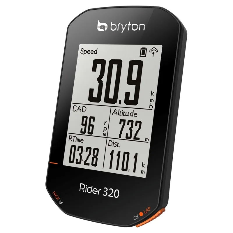 Bryton Rider 320T GPS Cycle Computer Bundle With Cadence + Heart Rate