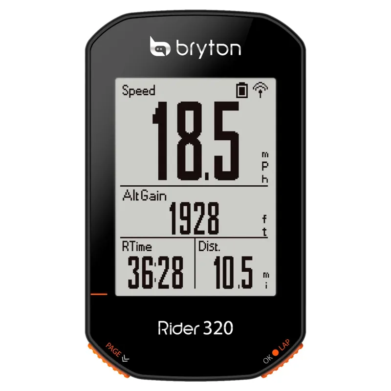 Bryton Rider 320T GPS Cycle Computer Bundle With Cadence + Heart Rate-1