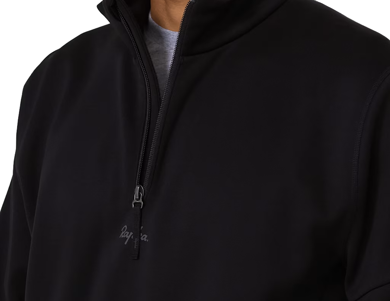 Rapha Tech Fleece Half Zip in Black/Grey-4