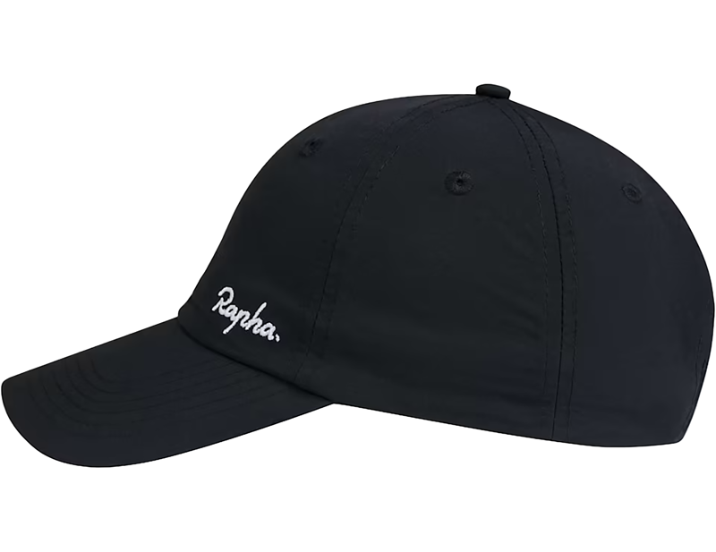 Rapha 6 Panel Cap in Black/Grey-2