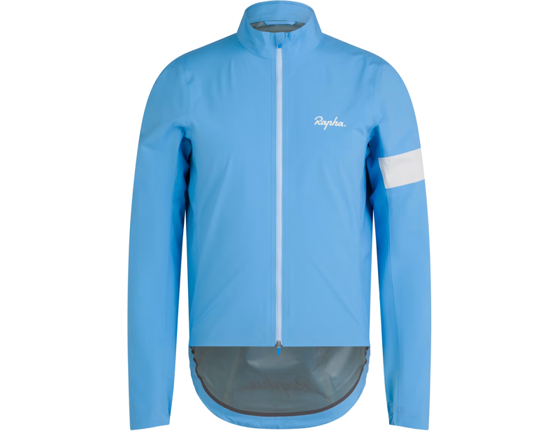 Rapha Core Rain Jacket in Cornflower/White