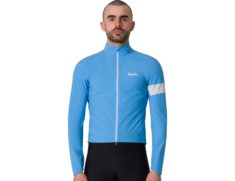 Rapha Core Rain Jacket in Cornflower/White-2