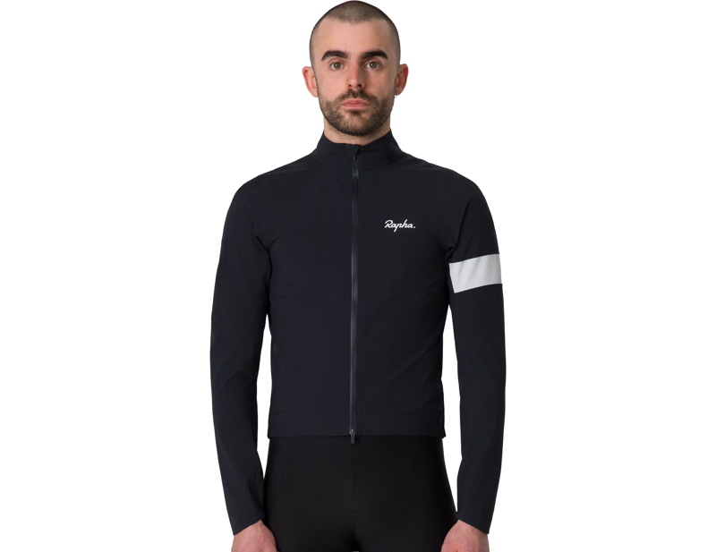 Rapha Core Rain Jacket in Black/White-2