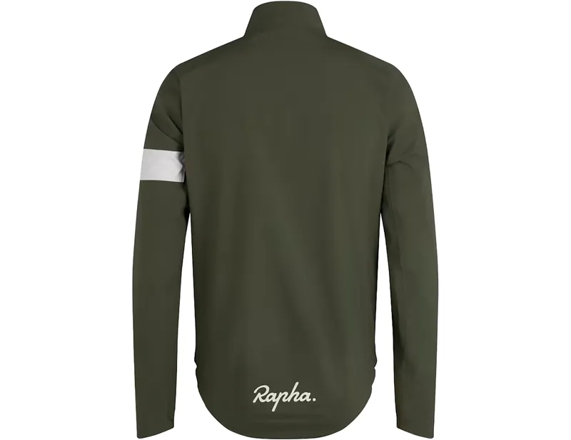 Rapha Core Rain Jacket in Dark Green/White-1