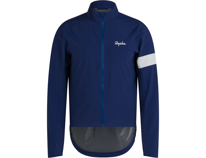 Balfes Bikes Rapha Core Rain Jacket in Navy/White | Free postage over £30, £10 off first order, price match & 0% finance.