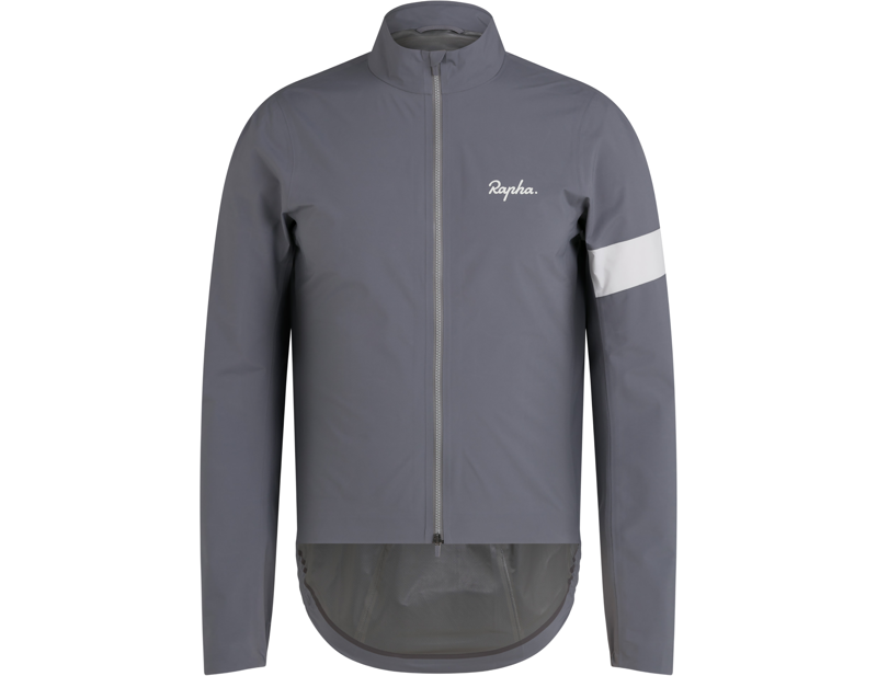 Balfes Bikes Rapha Core Rain Jacket in Grey/White | Free postage over £30, £10 off first order, price match & 0% finance.