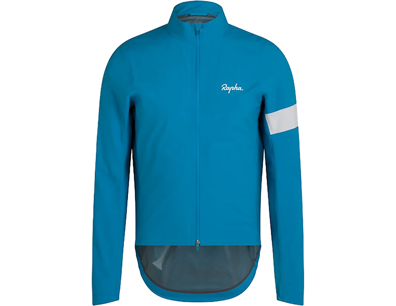 Rapha Men's Core Rain Jacket in Teal Blue/White