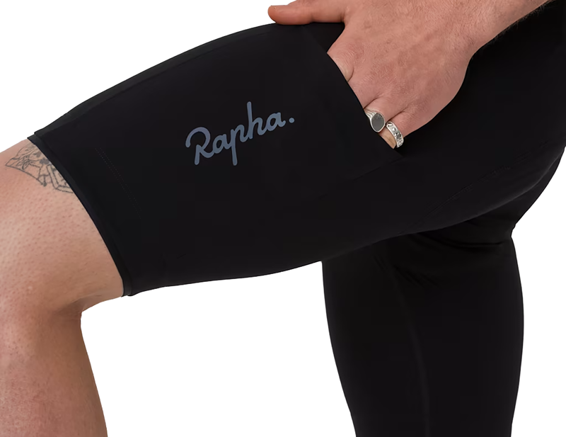 Rapha Brevet Cargo Bib Shorts in Black/White-6