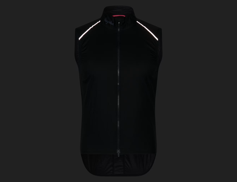 Rapha Brevet Element Wind Gilet in Black/Grey-5