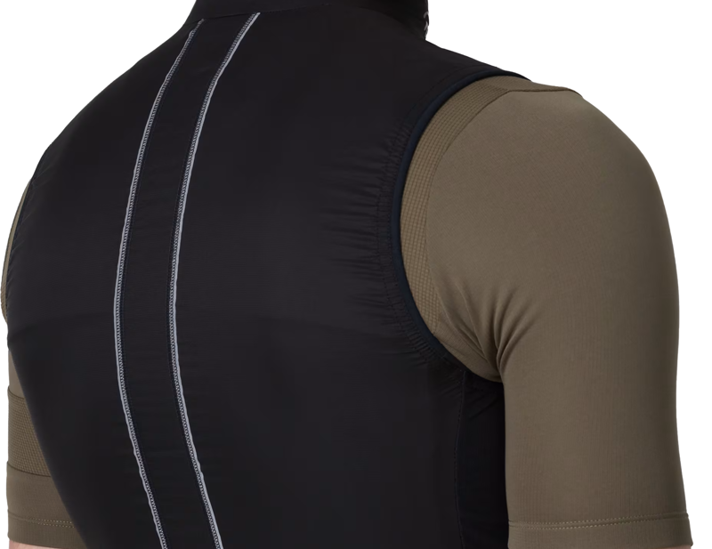Rapha Brevet Element Wind Gilet in Black/Grey-4