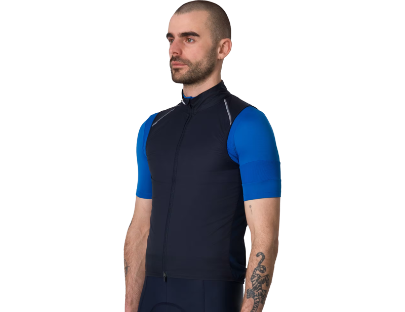 Rapha Brevet Element Wind Gilet in Dark Navy/White-2