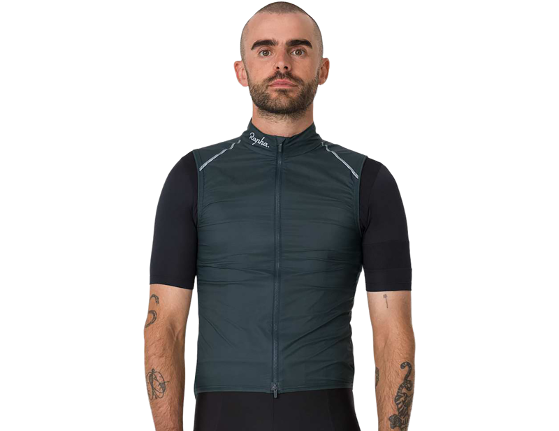 Rapha Brevet Element Wind Gilet in Forest Green-2