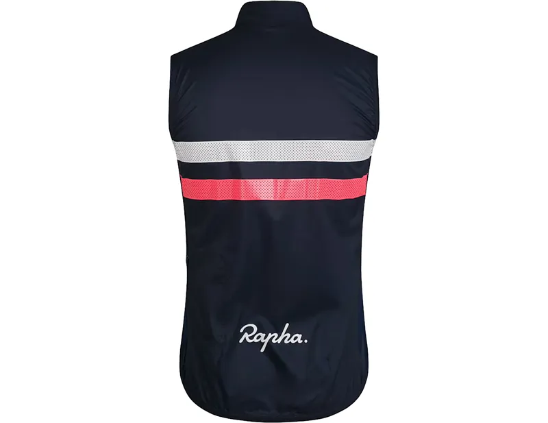 Rapha Brevet Gilet in Dark Navy/Hi-Vis Pink-1