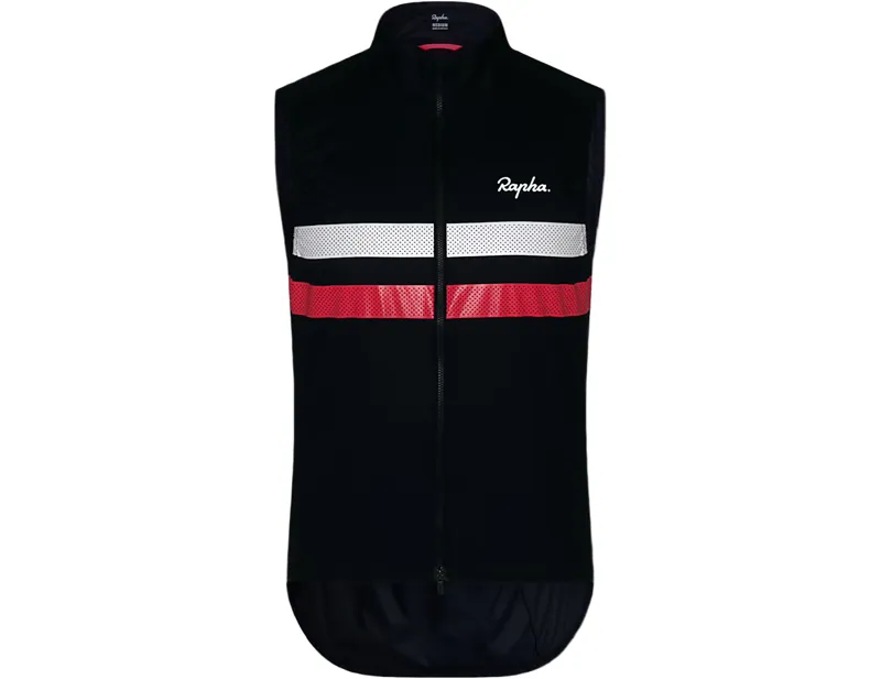 Rapha Brevet Gilet in Dark Navy/Hi-Vis Pink-6