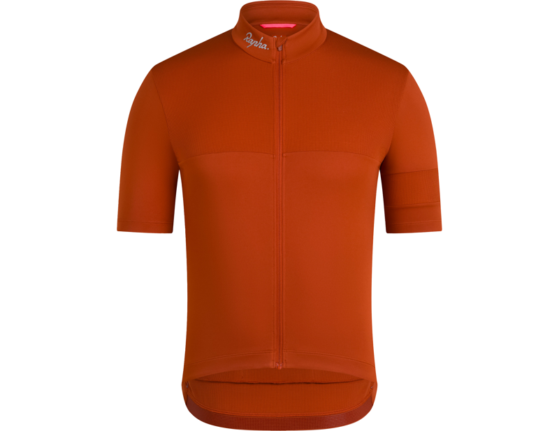 Balfes Bikes Rapha Brevet Element Short Sleeve Jersey in Paprika/Silver Reflective | Free postage over £30, £10 off first order, price match & 0% finance.