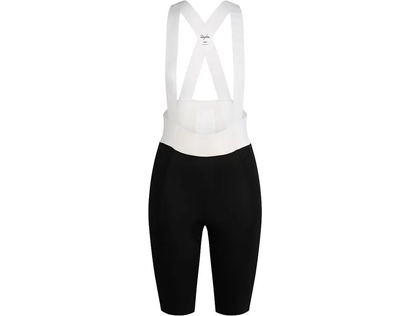 Balfes Bikes Rapha Women's Pro Team Long Bib Shorts III in Black/White | Free postage over £30, £10 off first order, price match & 0% finance.