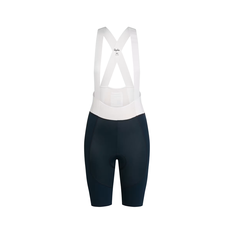 Balfes Bikes Rapha Women's Regular Pro Team Bib Shorts in Carbon/White | Free postage over £30, £10 off first order, price match & 0% finance.