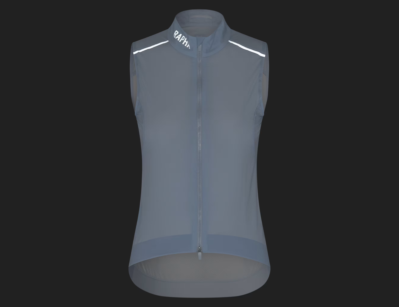 Rapha Women's Pro Team Gilet II in Ice/Silver Reflective-6