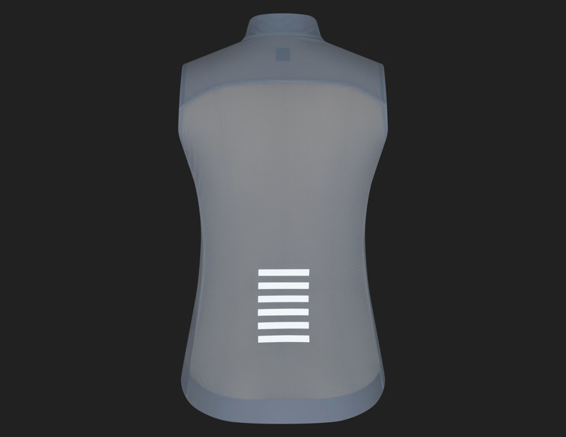 Rapha Women's Pro Team Gilet II in Ice/Silver Reflective-5