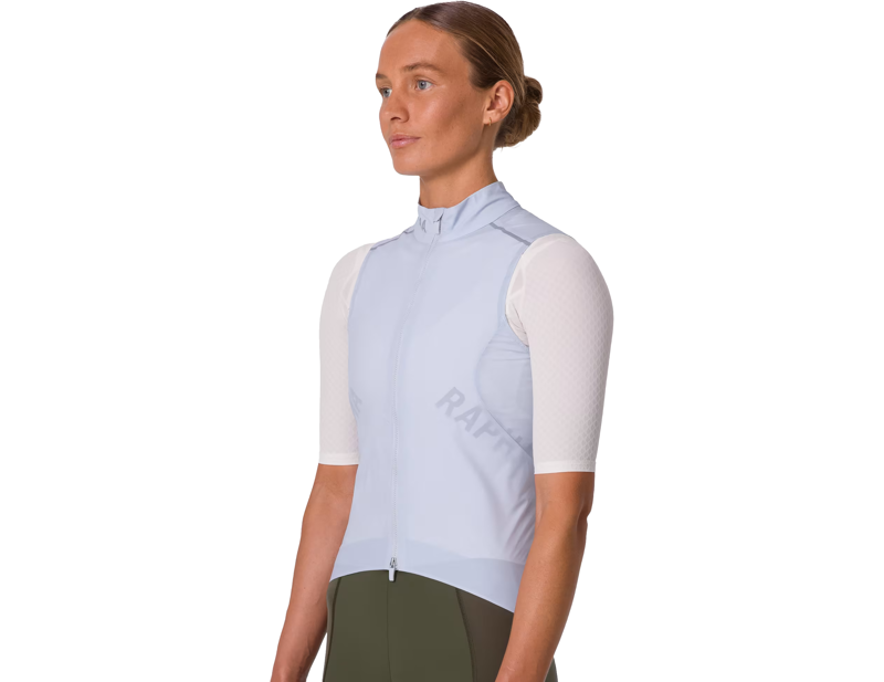 Rapha Women's Pro Team Gilet II in Ice/Silver Reflective-2
