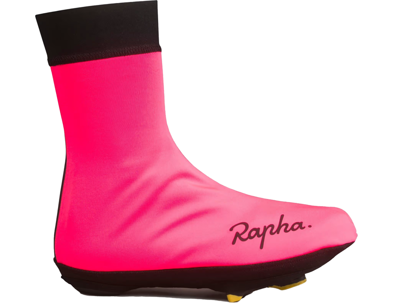 Rapha Winter Overshoes in High-Vis Pink