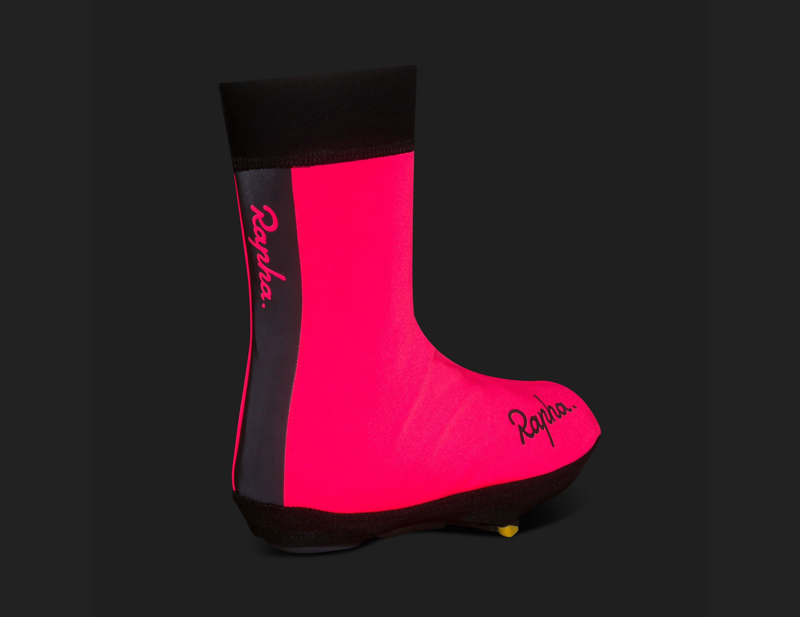 Rapha Winter Overshoes in High-Vis Pink-1