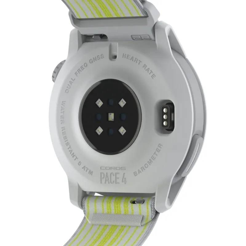 Coros PACE 4 GPS Sport Watch in White Nylon-3