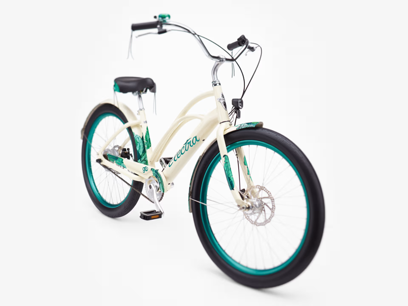 Electra Bali Cruiser Go! Step Thru Medium Electric Hybrid Bike 2025 in Beige-1