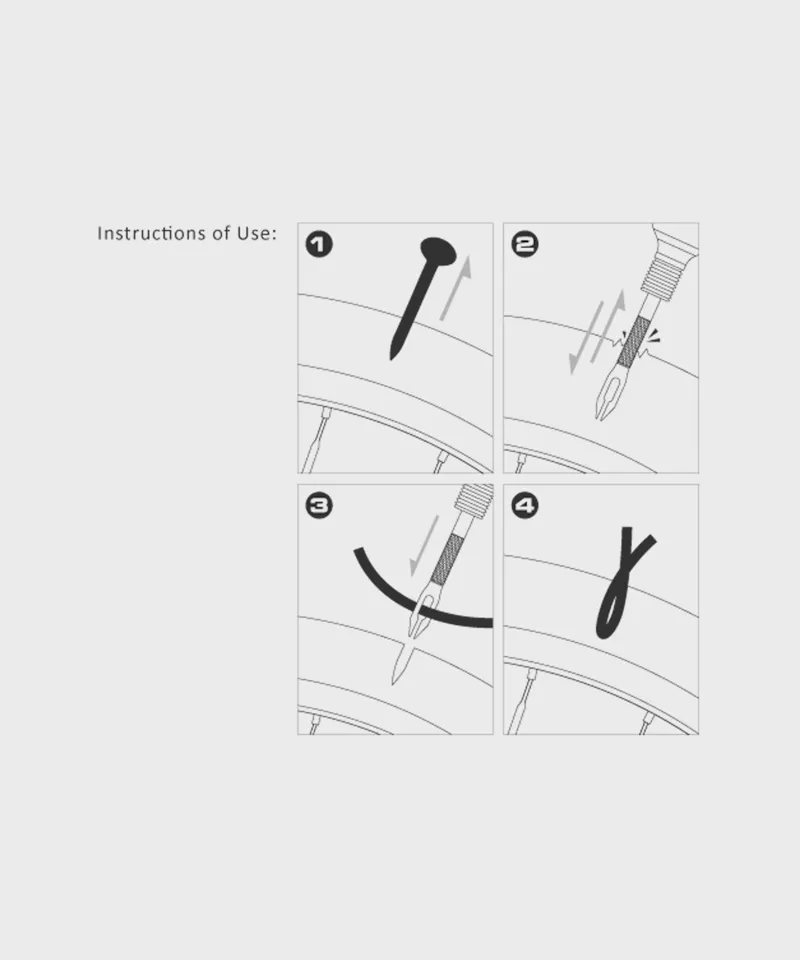 Birzman Tubeless Repair Kit in Silver-1