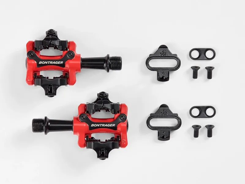 Bontrager Comp SPD Clipless Mountain Bike Pedals in Red-2