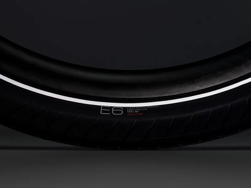 Bontrager E6 Hard-Case Lite 700cx50mm E-Bike Tyre in Reflective Black-3