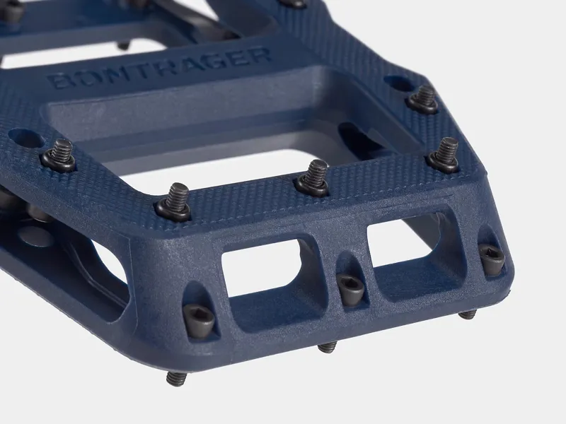 Bontrager Line Elite Flat Mountain Bike Pedals in Mulsanne Blue-2