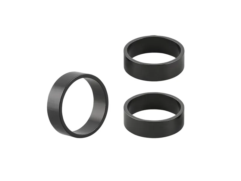 Balfes Bikes Bontrager 10mm Alloy Headset Spacer - 3 Pack in Black | Free postage over £30, £10 off first order, price match & 0% finance.