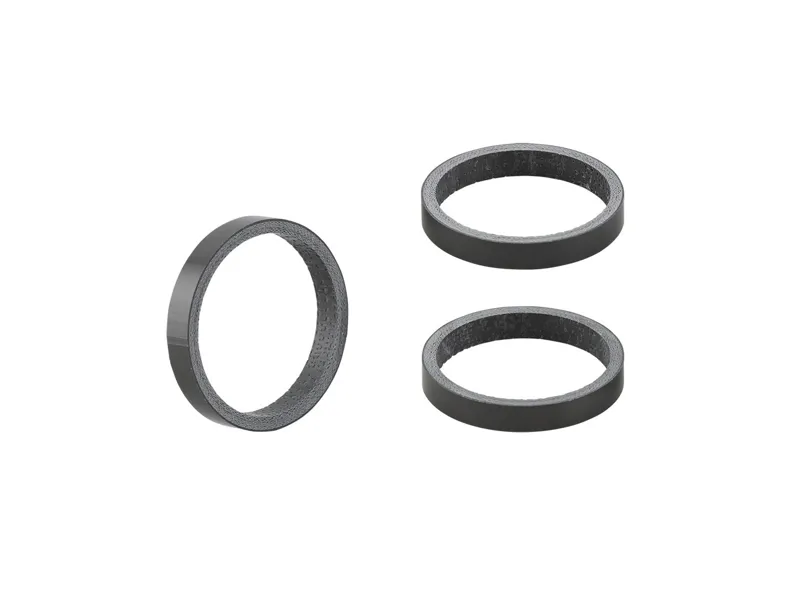 Balfes Bikes Trek Bontrager 5mm Carbon Headset Spacer - Pack of 3 in Carbon | Free postage over £30, £10 off first order, price match & 0% finance.