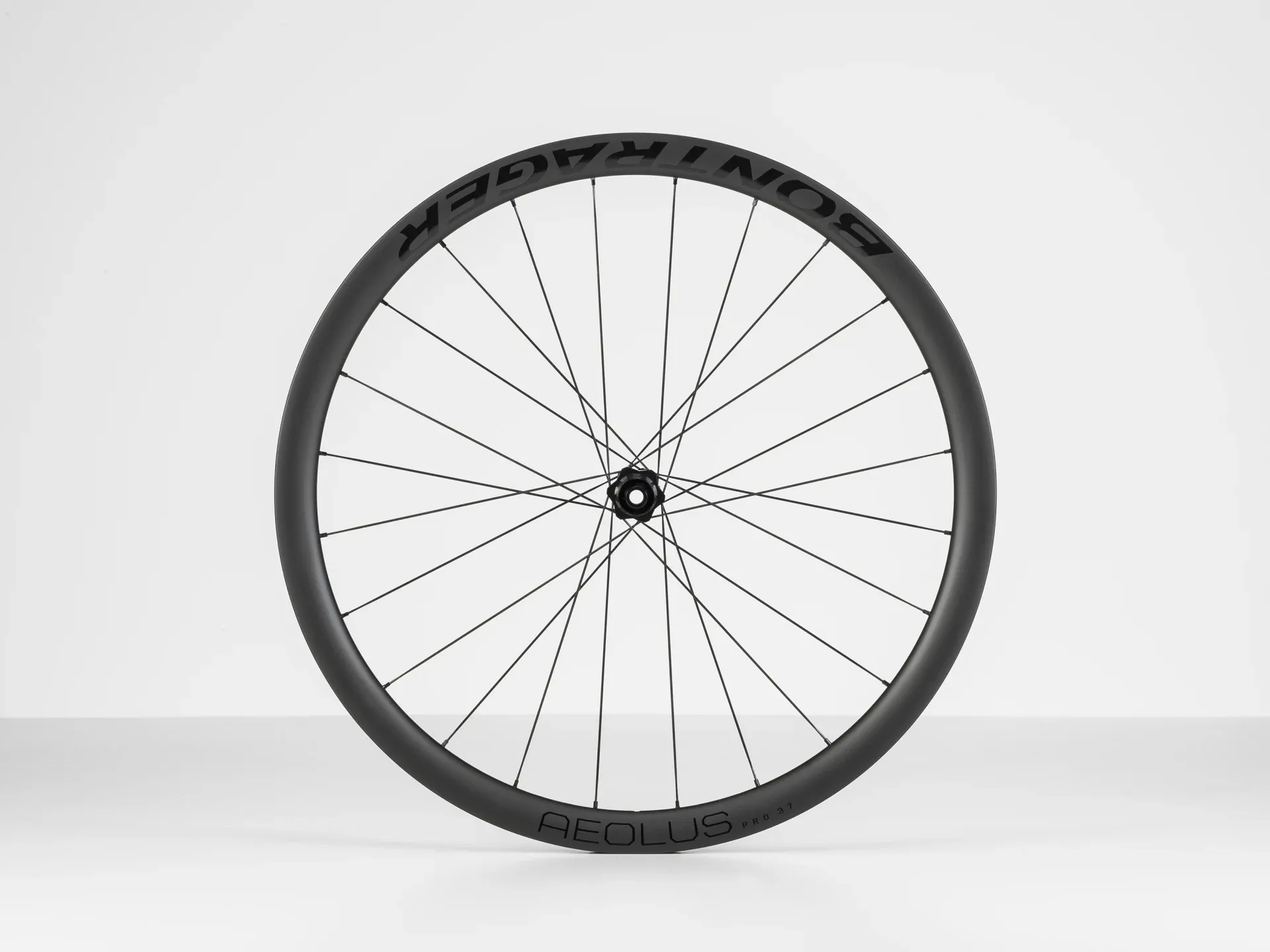 パーツ BONTRAGER AEOLUS PRO37 Bontrager Aeolus Pro 37 TLR Disc 700c Road Rear Wheel in Black