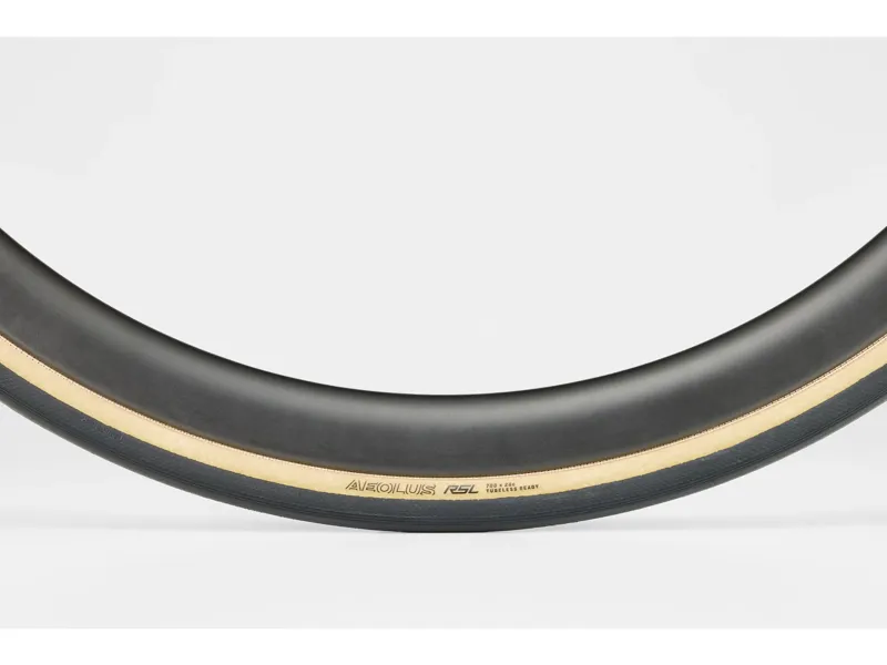 Bontrager Aeolus RSL TLR 700c Cotton Road Tyre in Black/Tan-2