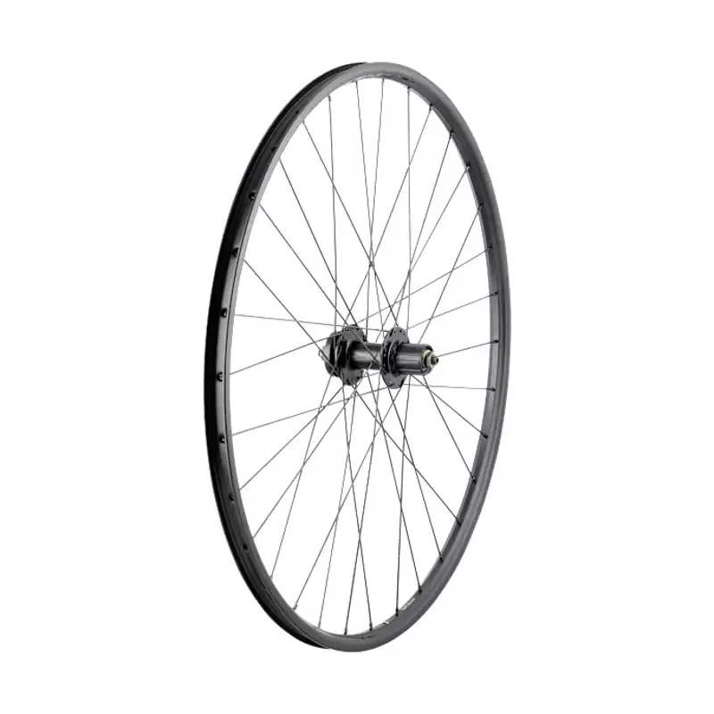 Balfes Bikes Bontrager Connection 29 inch Schrader 6 Bolt Disc MTB Rear Wheel in Black | Free postage over £30, £10 off first order, price match & 0% finance.