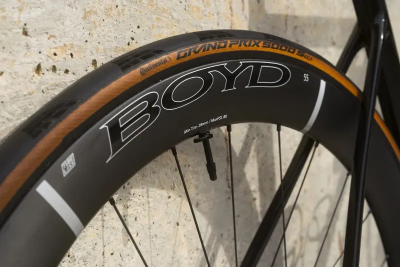 Boyd 55 Road Disc SL Carbon Wheelset HG in Black-10